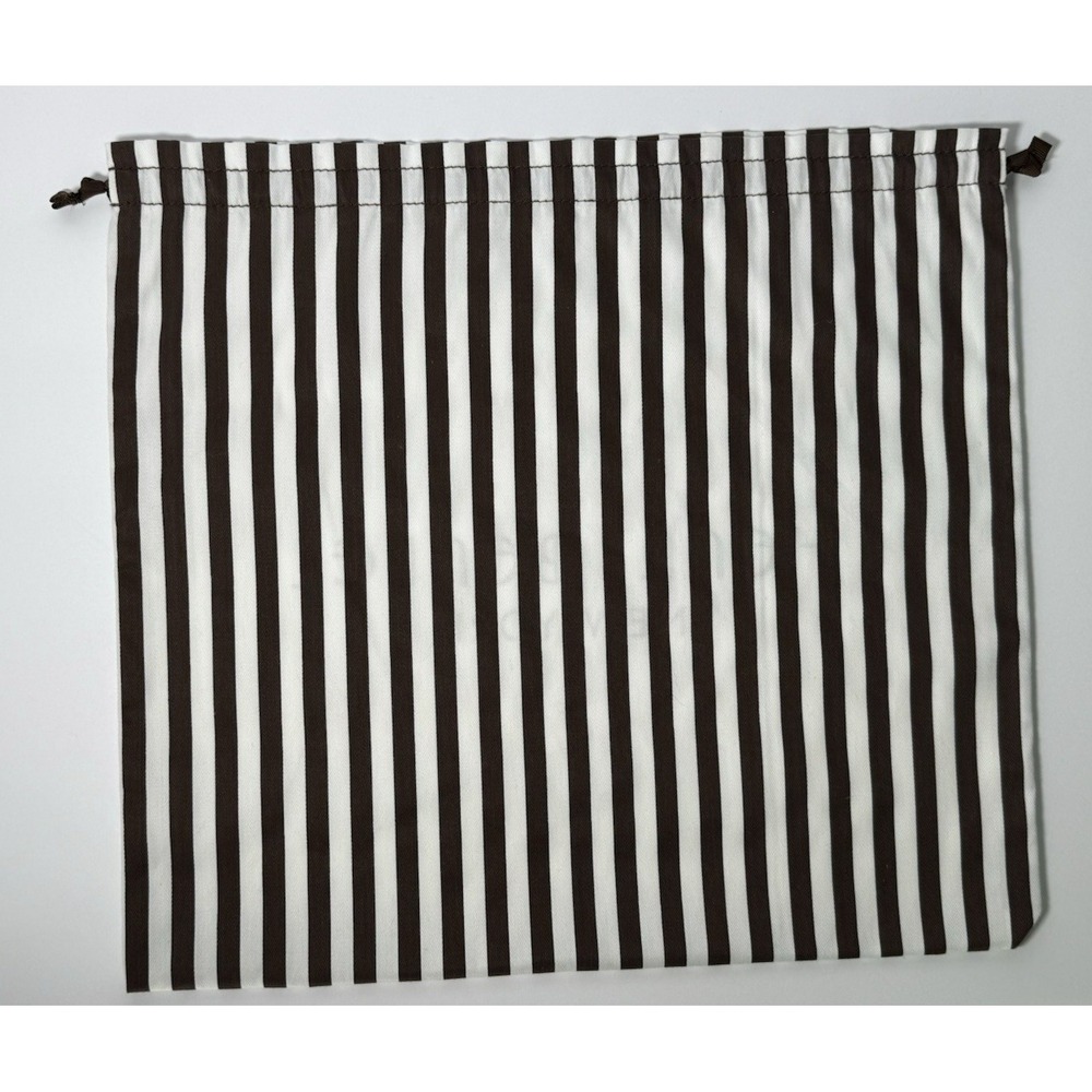 HENRI BENDEL New York Striped Logo Dust Bag Drawstring 16"x 15" EUC - Picture 3 of 6